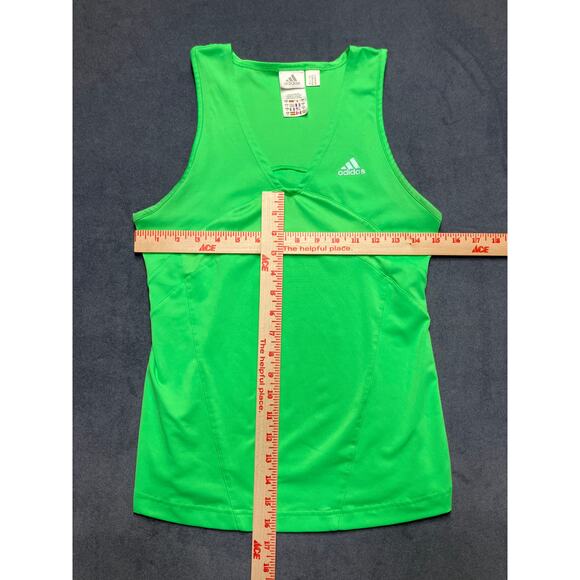 Adidas Women’s Size Medium Athletic Tank Top — Bright Kelly Green Color - Picture 5 of 6